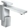 Image de mitigeur lavabo 130, coupe diamant, bonde push-open chroméé