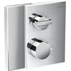Image de Set finition mitigeur thermostatique encastré,avec RA et inv, coupe diamant chromé