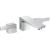 Image de Set finition mél lav mural 3 trou s, bonde écoul libre, coupe diam, bec 190mm chromé