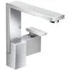 Image de mitigeur lavabo 190, coupe diamant, bonde push-open chroméé
