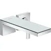Image de mitigeur lavabo encastré, bonde à écoulement libre chromée/miroir