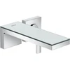 Image de hansgrohe Axor MyEdition Ensemble prêt Mitigeur lavabo encastré, A 221 mm, avec plaque, chrome/verre miroir