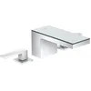 Image de Mélongeur lavabo 70 3 trou s, bonde push-open chromée/miroir