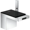 Image de hansgrohe Mitigeur monocommande bidet Axor MyEdition A 121 mm, avec vidage poussoir, chrome/noir brillant