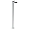 Image de hansgrohe Mitigeur lavabo monocommande Axor MyEdition sol, avec vidage poussoir, avec plaque, chrome/verre noir brillant