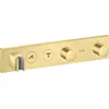 Image de hansgrohe AXOR ShowerSolutions module de thermostat Select 460/90, encastré, 2 consommateurs, kit complet, 18355950, Couleur: Brushed Brass
