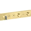 Image de hansgrohe Axor Select Set de montage complet Thermostat encastré, 2 sorties, laiton brossé