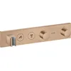 Image de hansgrohe AXOR ShowerSolutions module de thermostat Select 460/90, encastré, 2 consommateurs, kit complet, 18355310, Couleur: Brushed Red Gold