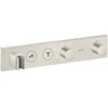 Image de hansgrohe Axor Select set de montage complet thermostat encastré, 2 sorties, aspect acier inoxydable