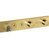Image de hansgrohe Axor Select Set de montage prêt UP Thermostat, 2 sorties, or poli optic