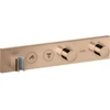 Image de hansgrohe Axor Select Set de montage prêt Thermostat encastré, 2 sorties, or rouge poli