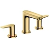 Image de hansgrohe Mitigeur lavabo 3 trous Talis E avec vidage à tirette, or poli