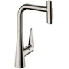 Image de hansgrohe Talis Select M51 Mitigeur de cuisine 300, avec douchette extractible 2 jets, sBox, aspect acier inox, 73867800