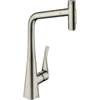 Image de hansgrohe Mitigeur monocommande évier 320 Metris Select M71 avec douchette, 2 jets, sBox, aspect acier inoxydable