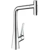 Image de hansgrohe Metris Select M71 Mitigeur de cuisine 320, avec douchette extractible 2 jets, sBox, chromé, 73816000
