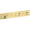 Image de hansgrohe Axor Select Set de montage thermostat encastré, 3 sorties, laiton brossé