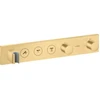 Image de hansgrohe Kit de montage Axor Select thermostat encastré, 3 sorties, or brossé optique