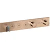 Image de hansgrohe AXOR ShowerSolutions module de thermostat Select 530/90, encastré, 3 consommateurs, set complet, 18356300, Couleur: Polished Red Gold