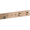 Image de hansgrohe Set de montage Axor Select thermostat encastré, 3 sorties, or rouge poli