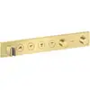Image de hansgrohe Axor Select set de montage complet mitigeur thermostatique encastré, 4 sorties, laiton brossé