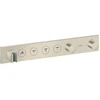 Image de hansgrohe Axor Select Set de montage complet mitigeur thermostatique encastré, 4 sorties, nickel brossé