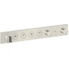 Image de hansgrohe Kit de montage Axor Select thermostat encastré, 4 sorties, aspect inox