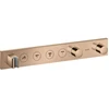 Image de hansgrohe Kit de montage Axor Select thermostat encastré, 4 sorties, or rouge poli