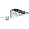 Image de hansgrohe Robinet lavabo 3 trous 70 Axor MyEdition A 151 mm, avec vidage poussoir, sans plaque, chrome