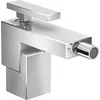 Image de mitigeur bidet, bonde push-open, coupe diamant chroméé