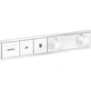 Image de hansgrohe Kit de montage complet RainSelect thermostat encastré, 2 sorties, blanc mat
