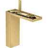 Image de hansgrohe Mitigeur monocommande lavabo 230 Axor MyEdition A 196 mm, avec vidage poussoir, sans plaque, finition or optique
