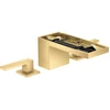 Image de hansgrohe Mitigeur lavabo 3 trous 70 Axor MyEdition A 151mm, avec poussoir, sans vidage, or optique