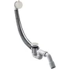 Image de hansgrohe AXOR Flexaplus S set complet, garniture de vidage et de trop-plein, pour baignoires normales, 58316800, Couleur: acier inox Optic