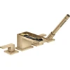 Image de hansgrohe Ensemble complet Axor MyEdition robinet 4 trous bord, sans plaque, bronze brossé