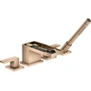 Image de hansgrohe Ensemble prêt Axor MyEdition Mitigeur 4 trous bord, sans plaque, or rouge poli