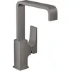 Image de hansgrohe Metropol Mitigeur de lavabo 230 poignée manette, bonde Push-Open, noir chromé brossé, 32511340