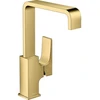 Image de hansgrohe Mitigeur monocommande lavabo 230 Metropol m HG, poussoir-op, A 165 mm, or poli opt