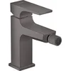 Image de hansgrohe Metropol Mitigeur bidet poignée manette, bonde Push-Open, noir chromé brossé, 32520340