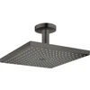 Image de hansgrohe Douche de tête Raindance E 300 mm, raccord plafond, 1 jet, chrome noir brossé