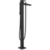 Image de hansgrohe Metropol Mitigeur bain/douche, set de finition, poignée manette, noir mat, 32532670
