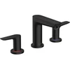 Image de hansgrohe Mitigeur lavabo 3 trous Talis E avec vidage à tirette, noir mat