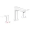 Image de hansgrohe Talis E Mélangeur de lavabo 150, 3 trous, avec tirette et vidage, blanc mat, 71733700