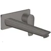 Image de hansgrohe Talis E Mitigeur de lavabo encastré mural, bec 225mm, bonde à écoulement libre, noir chromé brossé, 71734340