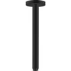 Image de hansgrohe Raccord plafond S 300 mm, noir mat, rosace ronde