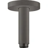 Image de hansgrohe Raccord plafond S 100 mm, chrome brossé bleu, rosace ronde