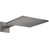 Image de hansgrohe AXOR ShowerSolutions douche de tête de douche 300/300 1 jet, raccord mural, bras de douche 450 mm, 35314340, Couleur: Brushed Black Chrome