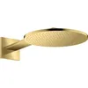 Image de hansgrohe AXOR ShowerSolutions pomme de douche 300 2 jet, raccord mural, bras de douche 450 mm, 35303990, Couleur: Polished Gold Optic