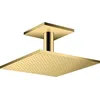 Image de hansgrohe AXOR ShowerSolutions douche suspendue 300/300 1 jet, raccordement au plafond, 35316990, Couleur: Polished Gold Optic