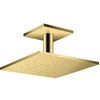 Image de hansgrohe Axor pomme de douche plafond, 300x300 mm, 2 jets, opt. or poli