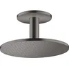 Image de hansgrohe AXOR ShowerSolutions pomme de douche 300 1 jet, raccordement au plafond, 35301340, Couleur: Brushed Black Chrome